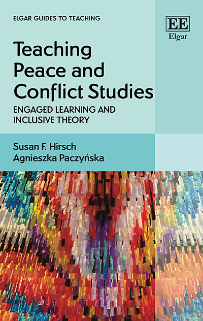 Book Cover for Teaching Peace and Conflict Studies with author names image of colorful threads
