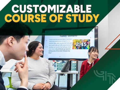 Graphic with photo of smiling students and text that reads 