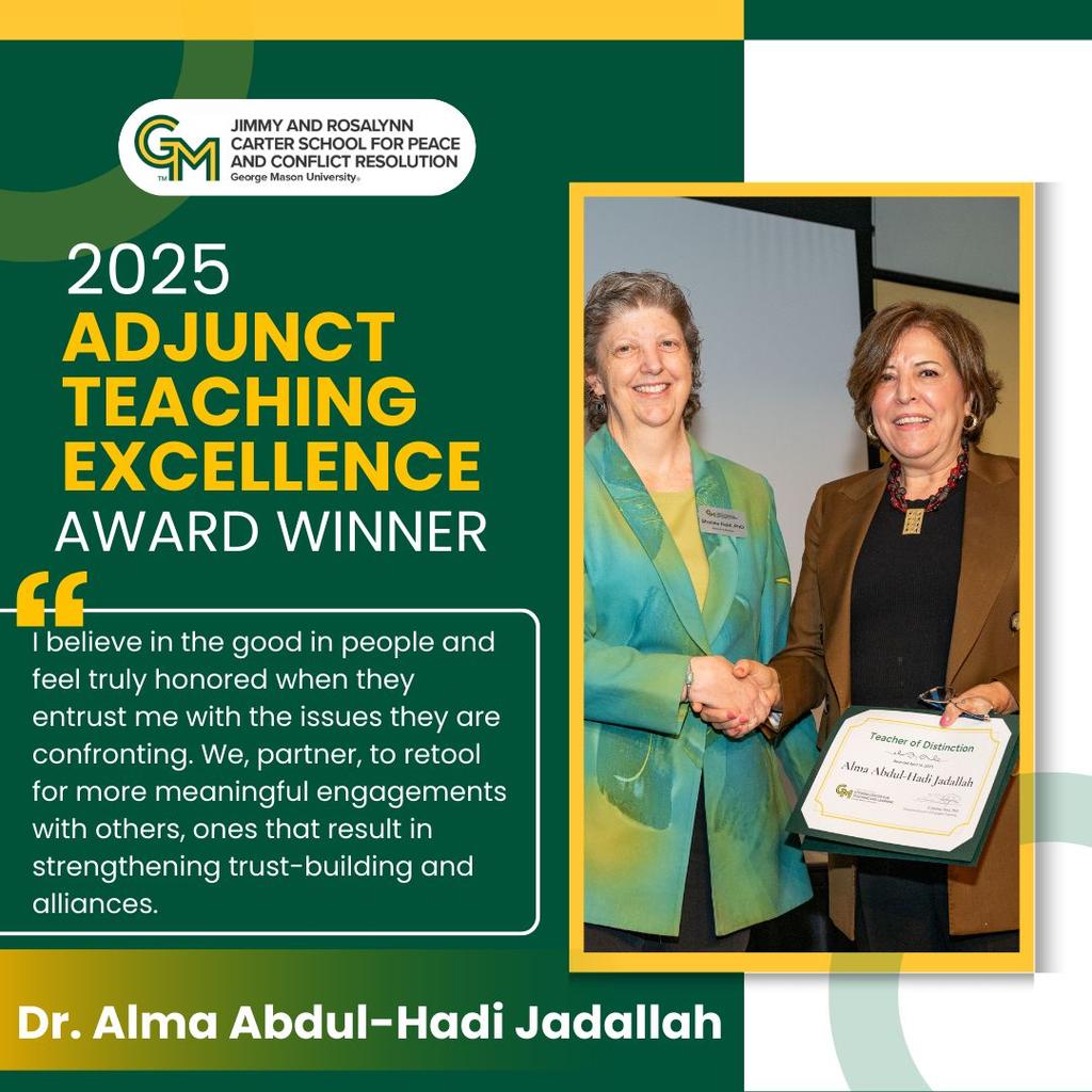 2025 ADJUNCT TEACHING EXCELLENCE AWARD WINNER
