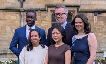 Carter School students with Dean Özerdem at Oxford University